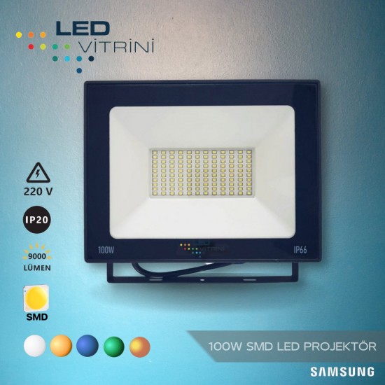100W SMD LED Projektör (Samsung Çipli)