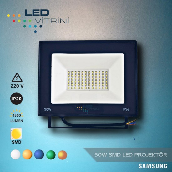 50W SMD LED Projektör (Samsung Çipli)