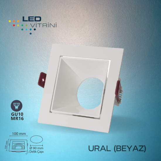 Ural Beyaz Dekoratif Kasa