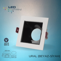 Ural Beyaz-Siyah Dekoratif Kasa