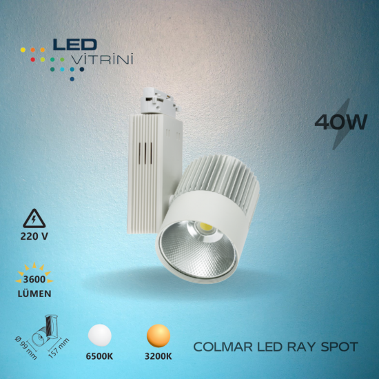 40 Watt Ray Spot Beyaz (Colmar) 40 Watt Ray Spot Beyaz (Colmar)