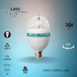 3W Disko LED Ampul 3W Disko LED Ampul