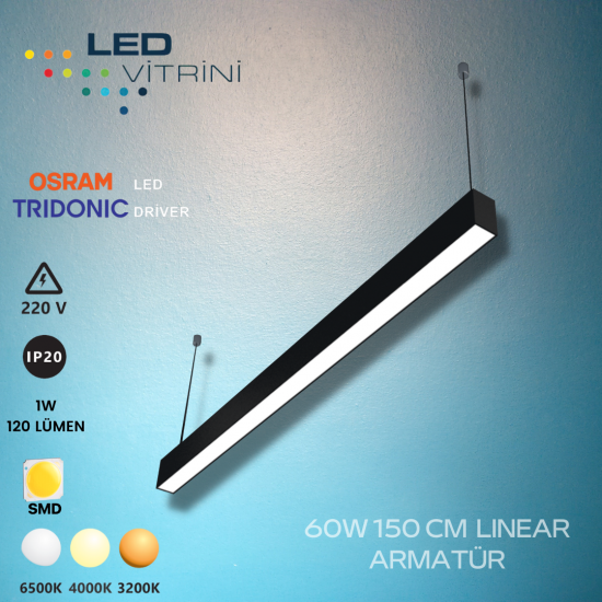60W 150 CM Linear Armatür