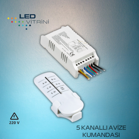 5 Kanallı Avize Kumandası 5 Kanallı Avize Kumandası