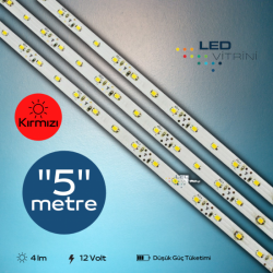 Tek Çipli Şerit Led-2835 (Kırmızı) Tek Çipli Şerit Led-2835 (Kırmızı)