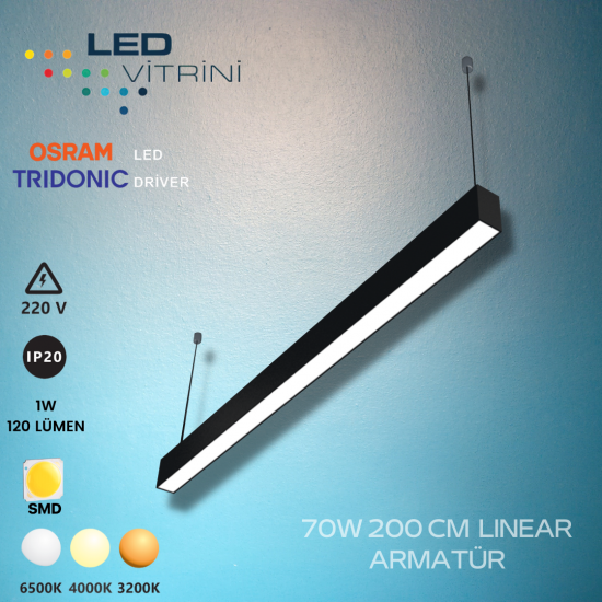 70W 200 CM Linear Armatür