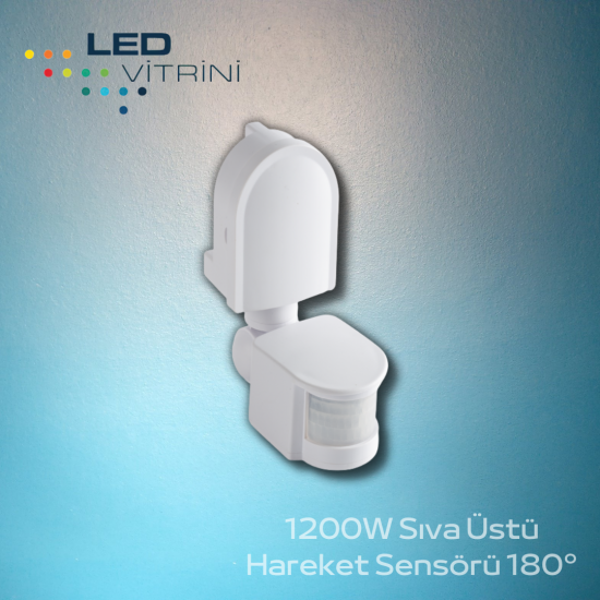1200W Sıva Üstü Hareket Sensörü 180°