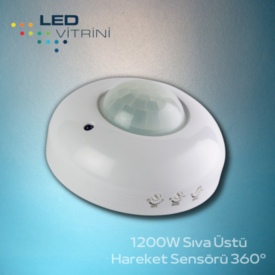 1200W Sıva Üstü Hareket Sensörü 360°