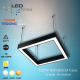 100W 80X80CM Kare Linear Armatür