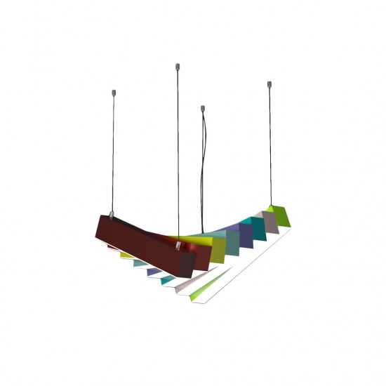 256W 40x100cm Gökkuşağı Linear Armatür