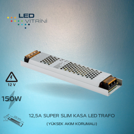 12,5A-150W Super Slim Kasa LED Trafo